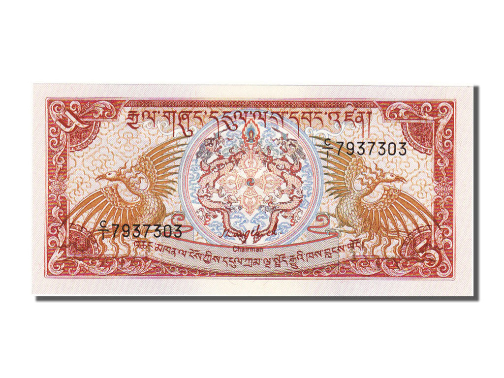 Biljet, Bhutan, 5 Ngultrum, 1985, NIEUW