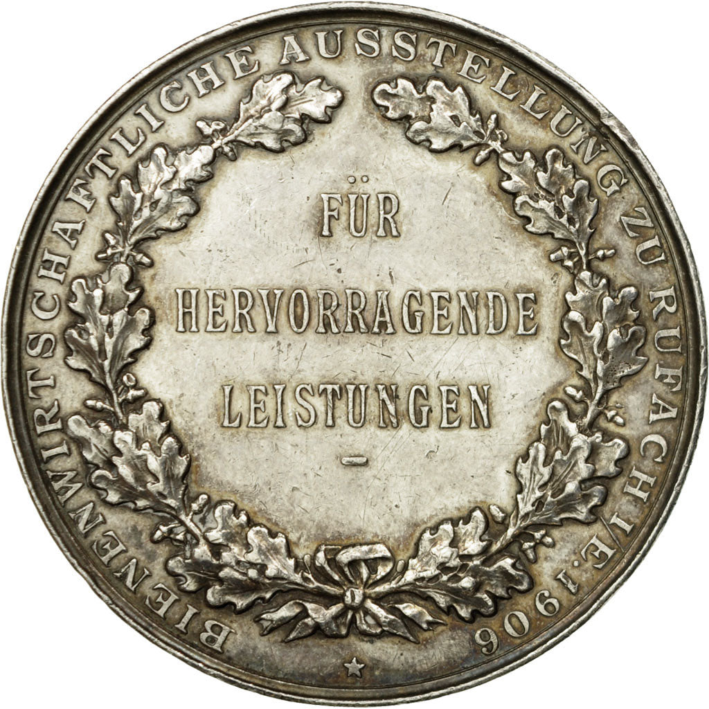 Germany, Medal, Prix d'Agriculture, Berlin, 1906, Oertel, AU(55-58), Silver