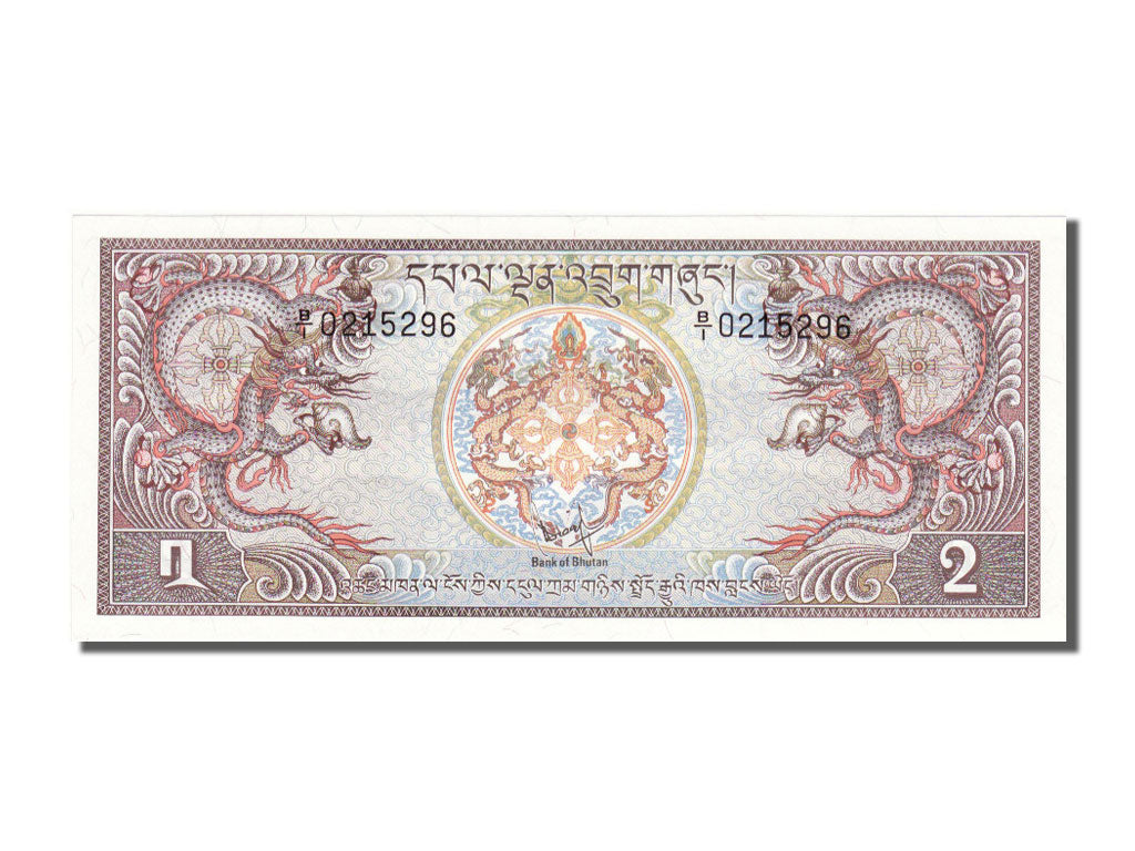 Bhutan, 2 Ngultrum, 1981, KM #6, UNC(65-70), 0215296
