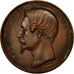 France, Medal, Napoléon III, Exposition de Troyes, 1860, Caqué, VF(30-35)