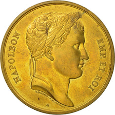 France, Médaille, Le sacre de Napoléon Ier par Pie VII, Thiébaud, SPL, Gilt