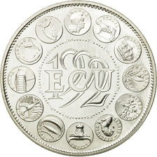 France, Médaille, Ecu Europa, Marianne, 1992, Rodier, FDC, Argent