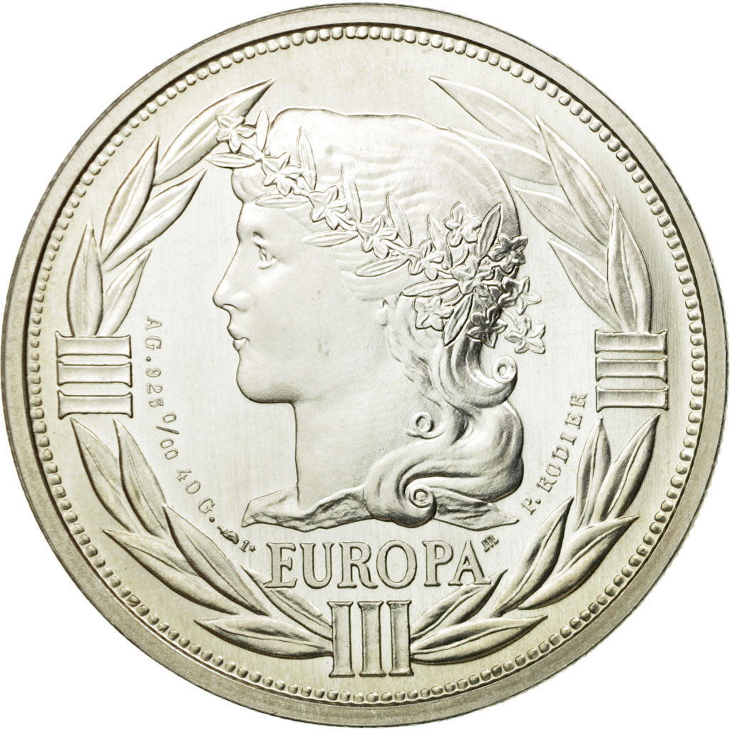 France, Médaille, Ecu Europa, Marianne, 1992, Rodier, FDC, Argent