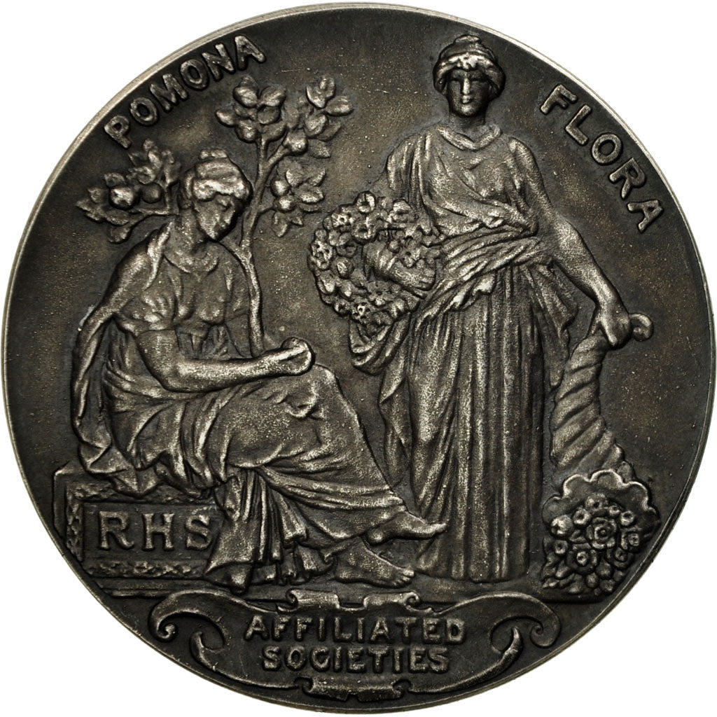 United Kingdom , Medal, Horticulture, Pomona Flora, 1946, AU(55-58), Silver