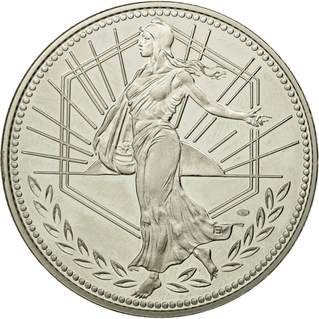 France, Medal, L'Europe, La Semeuse, 2001, MS(64), Copper-nickel