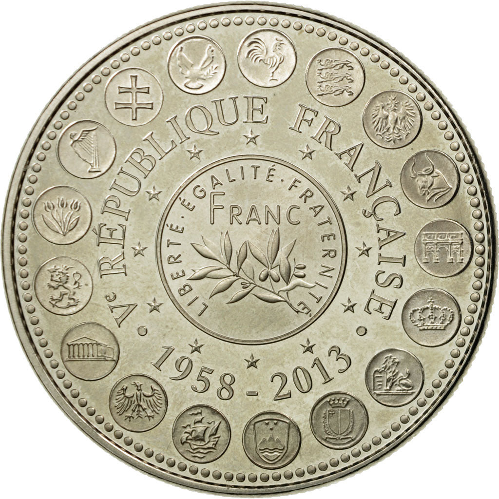 France, Medal, L'Europe des XXVII, Veme République, 2013, MS(65-70)