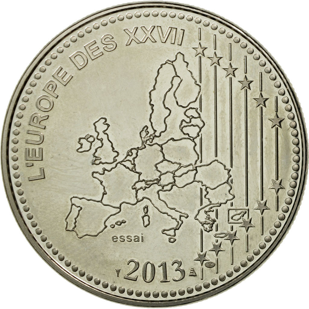 France, Medal, L'Europe des XXVII, Veme République, 2013, MS(65-70)