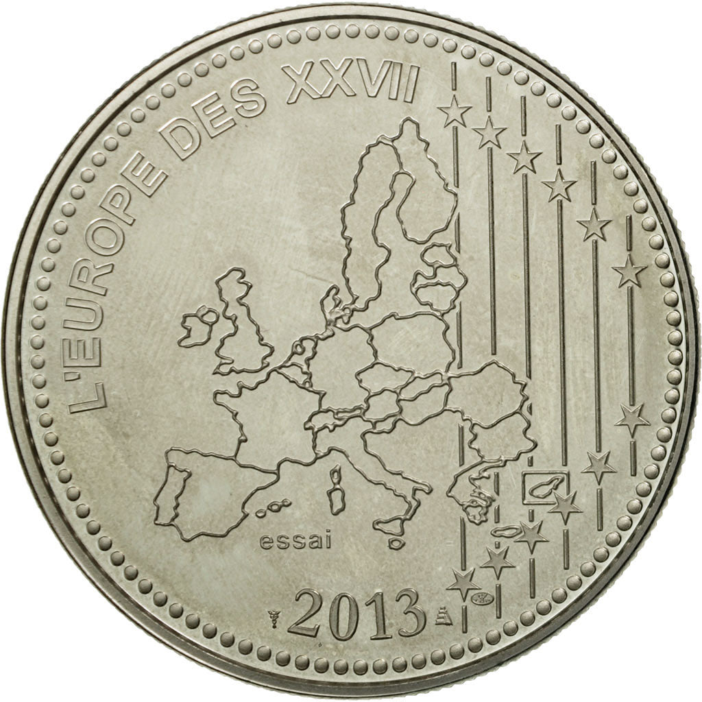 France, Medal, 50 Ans du Traité de l'Elysée, 2013, MS(64), Copper-nickel