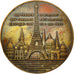 Frankreich, Medaille, Souvenir de mon Ascension à la Tour Eiffel, 1889, SS+
