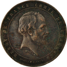 France, Médaille, Henry de France, Comte de Chambord, 1872, Veyrat, TB+, Bronze