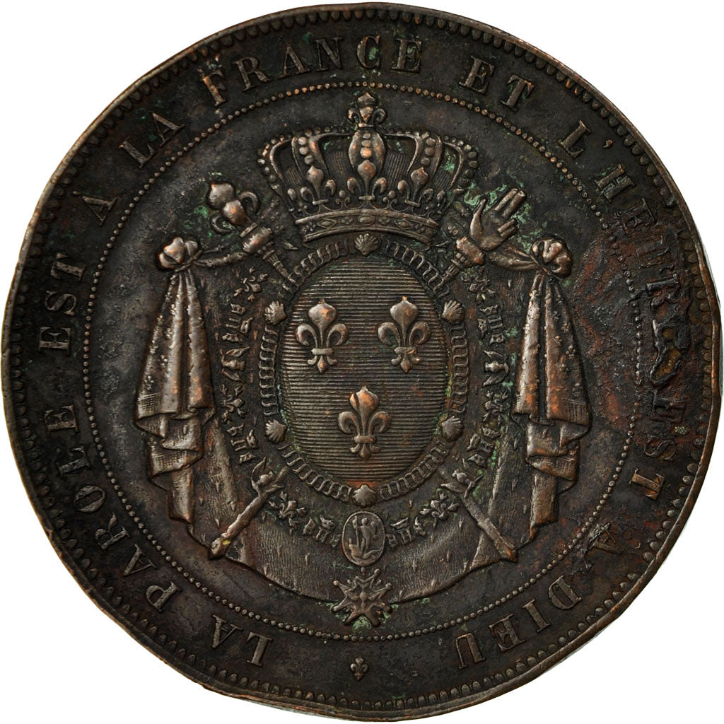 France, Médaille, Henry de France, Comte de Chambord, 1872, Veyrat, TB+, Bronze
