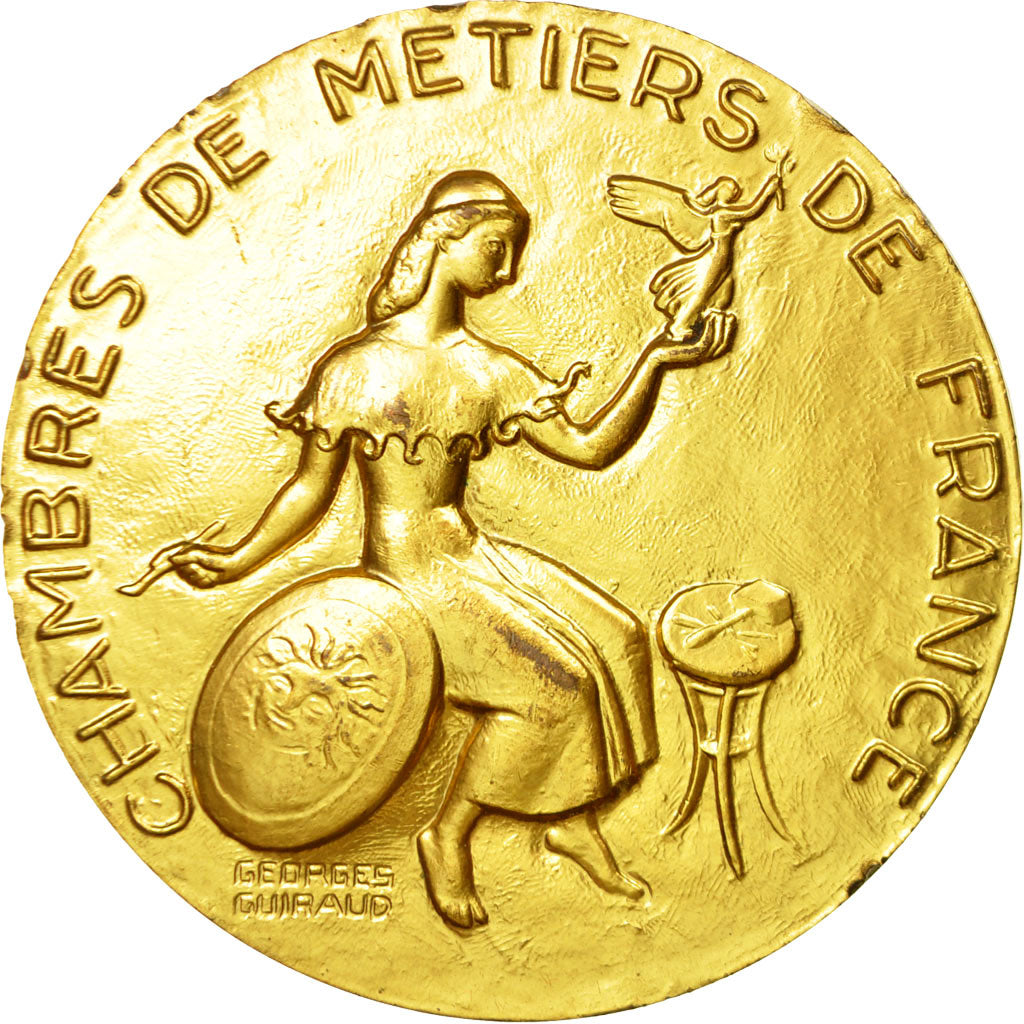 Francja, Medal, Chambre des Métiers de France, Guiraud, AU(50-53), Pokryty