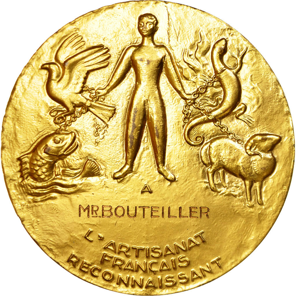 Francja, Medal, Chambre des Métiers de France, Guiraud, AU(50-53), Pokryty