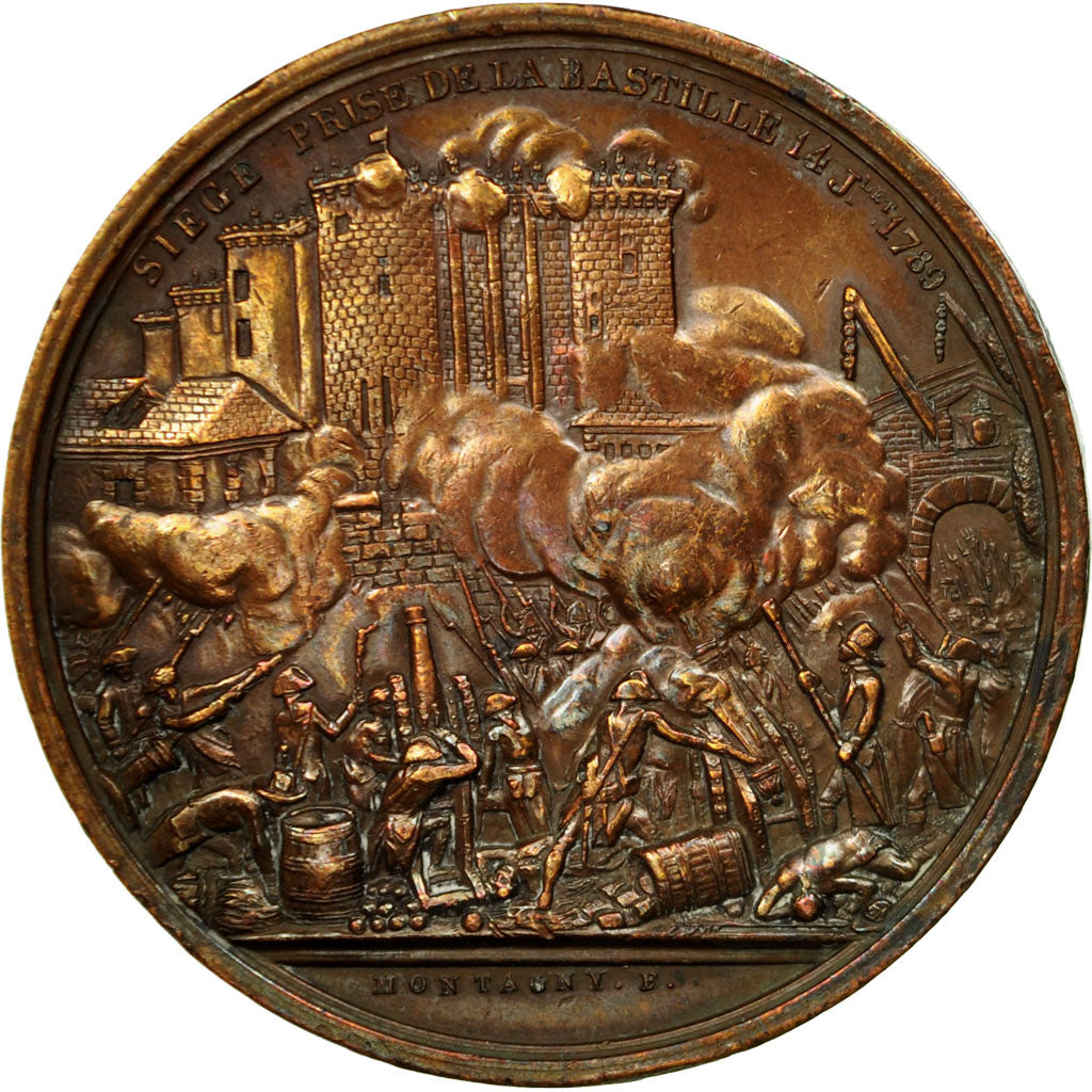 Francja, Medal, Aux Combattant de Juillet 1789 et 1830, Paris, 1840, Montagny
