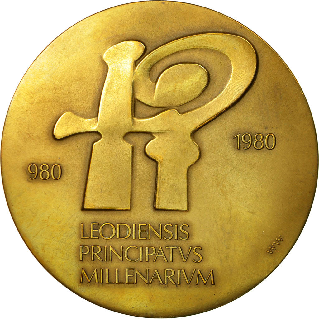 Belgium, Medal, Leodiensis Principus Millenarium, Notkerus EPS, 1980, AU(55-58)