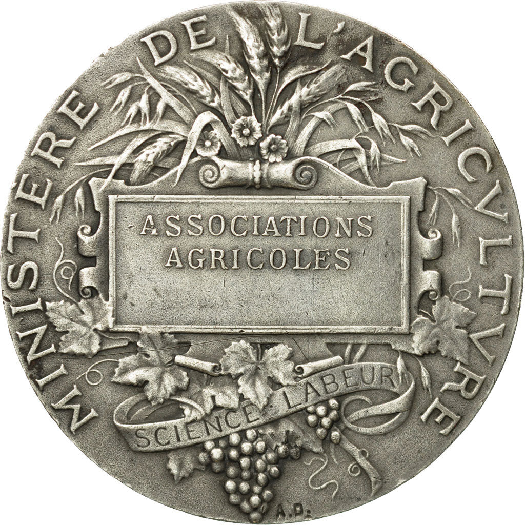France, Medal, Ministère de l'Agriculture, Associations Agricoles, Dubois.A