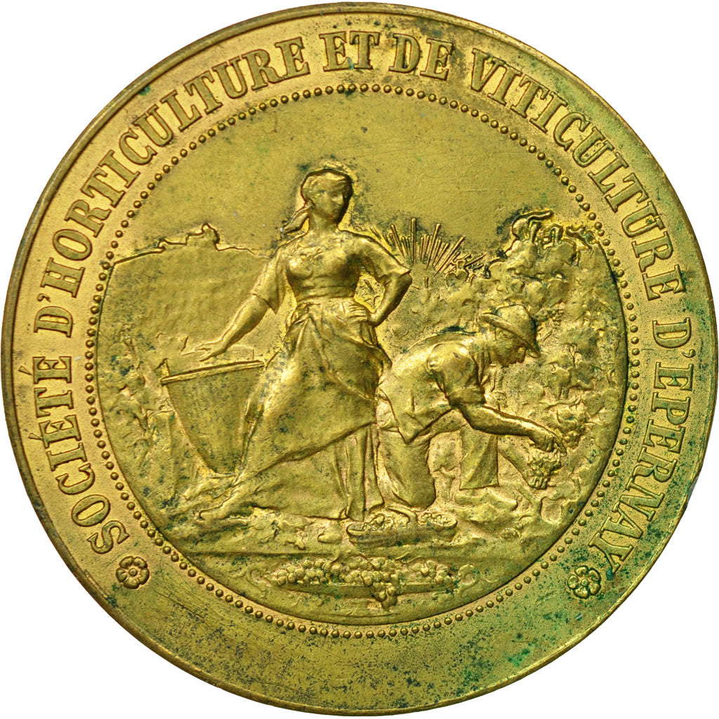 France, Medal, Ville d'Épernay, Société d'Horticulture et de viticulture