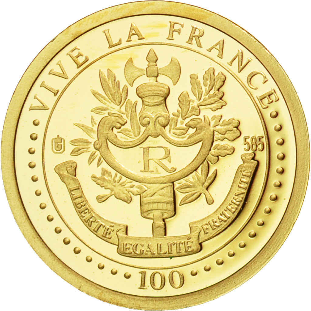 Francia, medaglia, Napoléon Ier, Vive la France, 2009, FDC, Oro