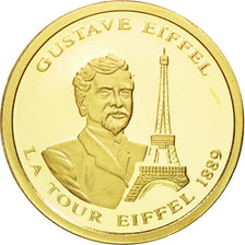 France, Medal, Gustave Eiffel, 2009, MS(65-70), Gold