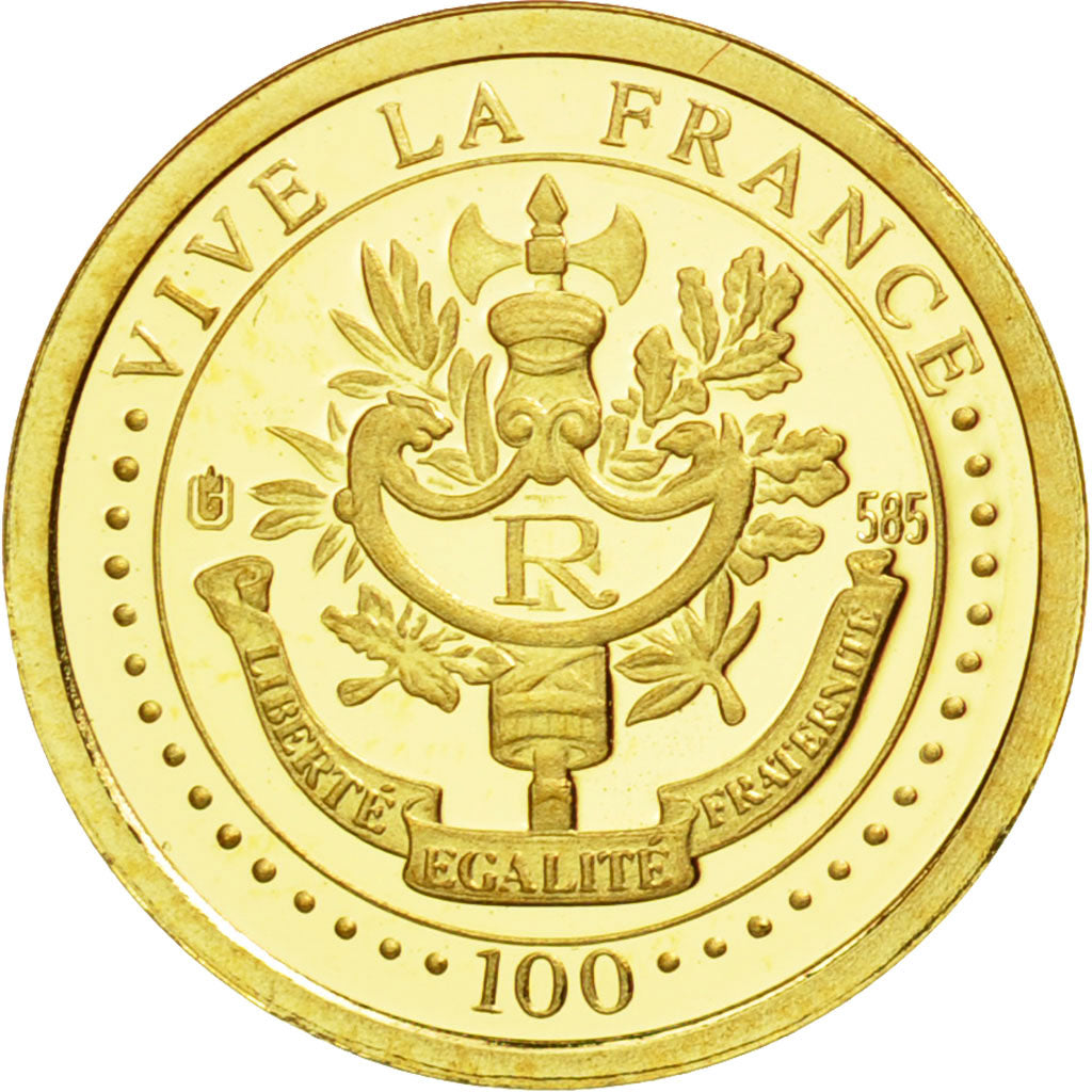 France, Medal, Gustave Eiffel, 2009, MS(65-70), Gold