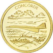 Frankreich, Medaille, Histoire de l'Aviation, Le Concorde, 2010, STGL, Gold