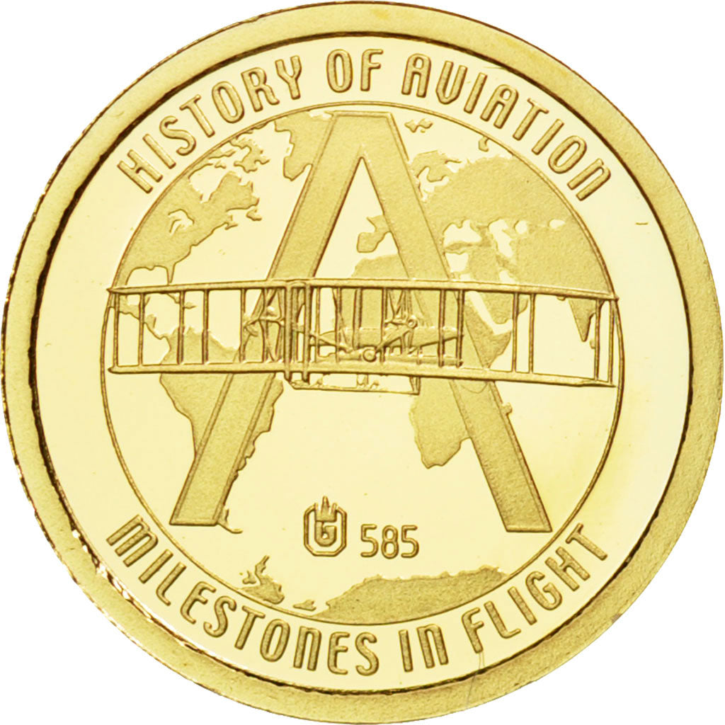 Frankreich, Medaille, Histoire de l'Aviation, Le Concorde, 2010, STGL, Gold