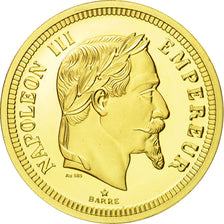 Frankrijk, Medaille, Reproduction de la 100 Francs Or Napoléon III 1861, FDC