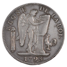 Francia, Écu de 6 livres françoise, 6 Livres, 1793, Paris, BB, Argento, KM:...