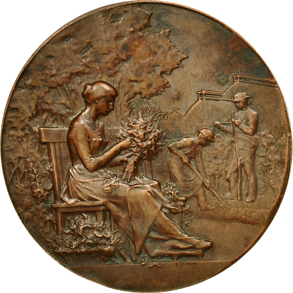 Francia, medalla, Société d'Horticulture de Valenciennes, Robineau, MBC+