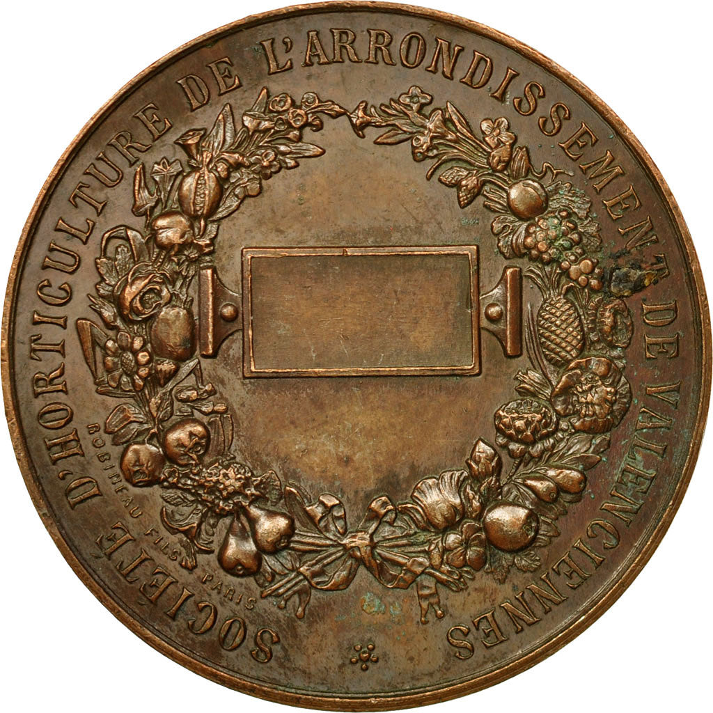 Francia, medalla, Société d'Horticulture de Valenciennes, Robineau, MBC+