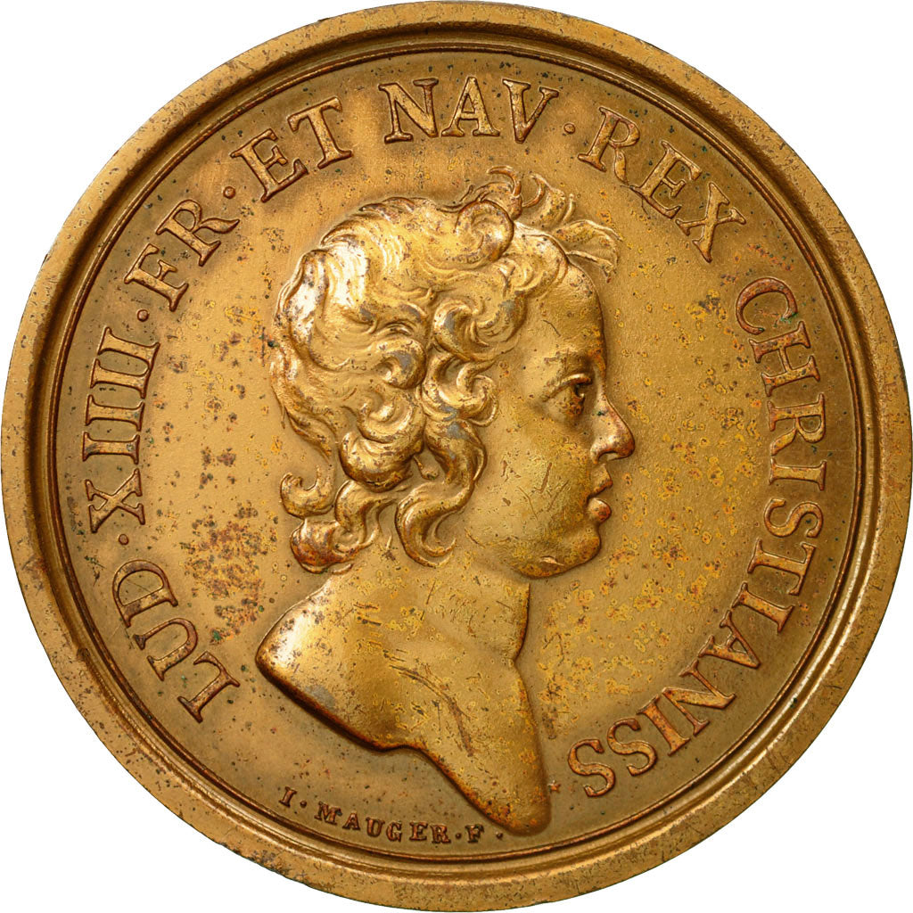 France, Médaille, Louis XIV, Bataille de Rocroy, 1966, Mauger, Refrappe, TTB+