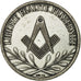 Francia, Token, Masonic, Loge Thémis, Orient de Caen, Restrike, SPL-, Bronzo