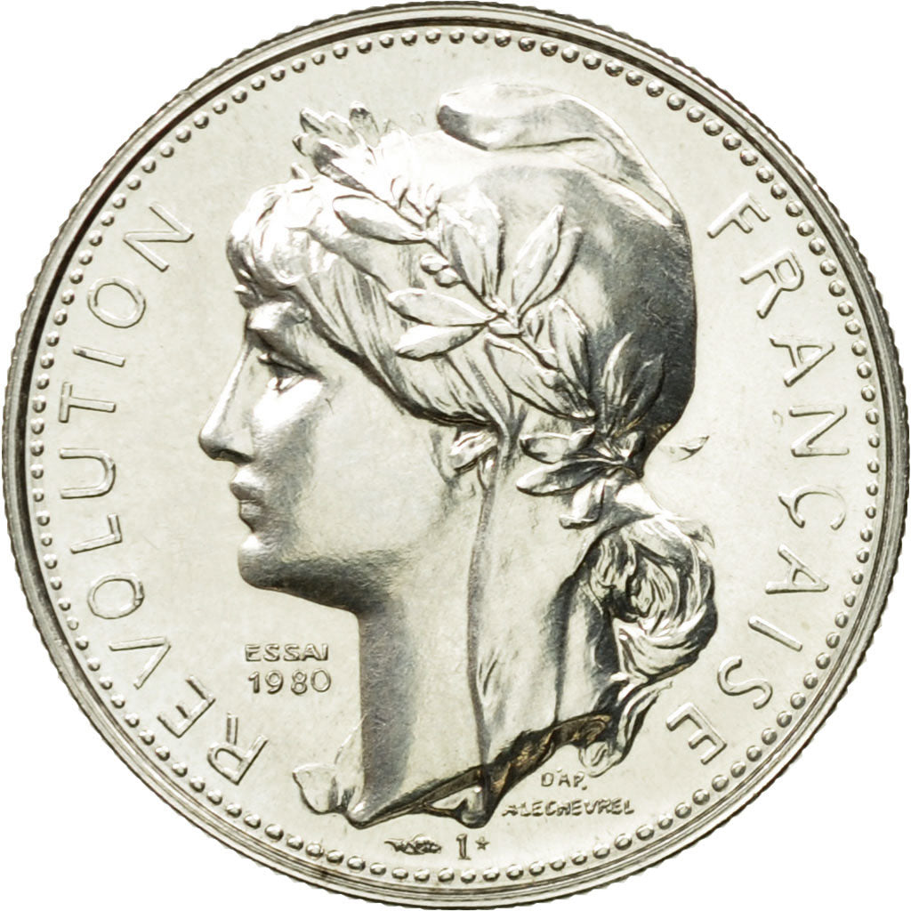 France, Medal, Bicentenaire de la Prise de la Bastille, 1989, MS(64), Silver