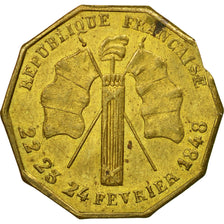 France, Jeton, Révolution de 1848, Honneur aux Braves Citoyens, 1848, TTB