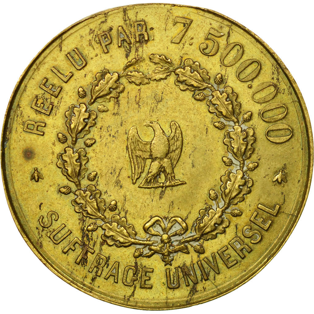 Francja, Token, Réélection de Louis Napoléon Bonaparte, 1851, AU(50-53)