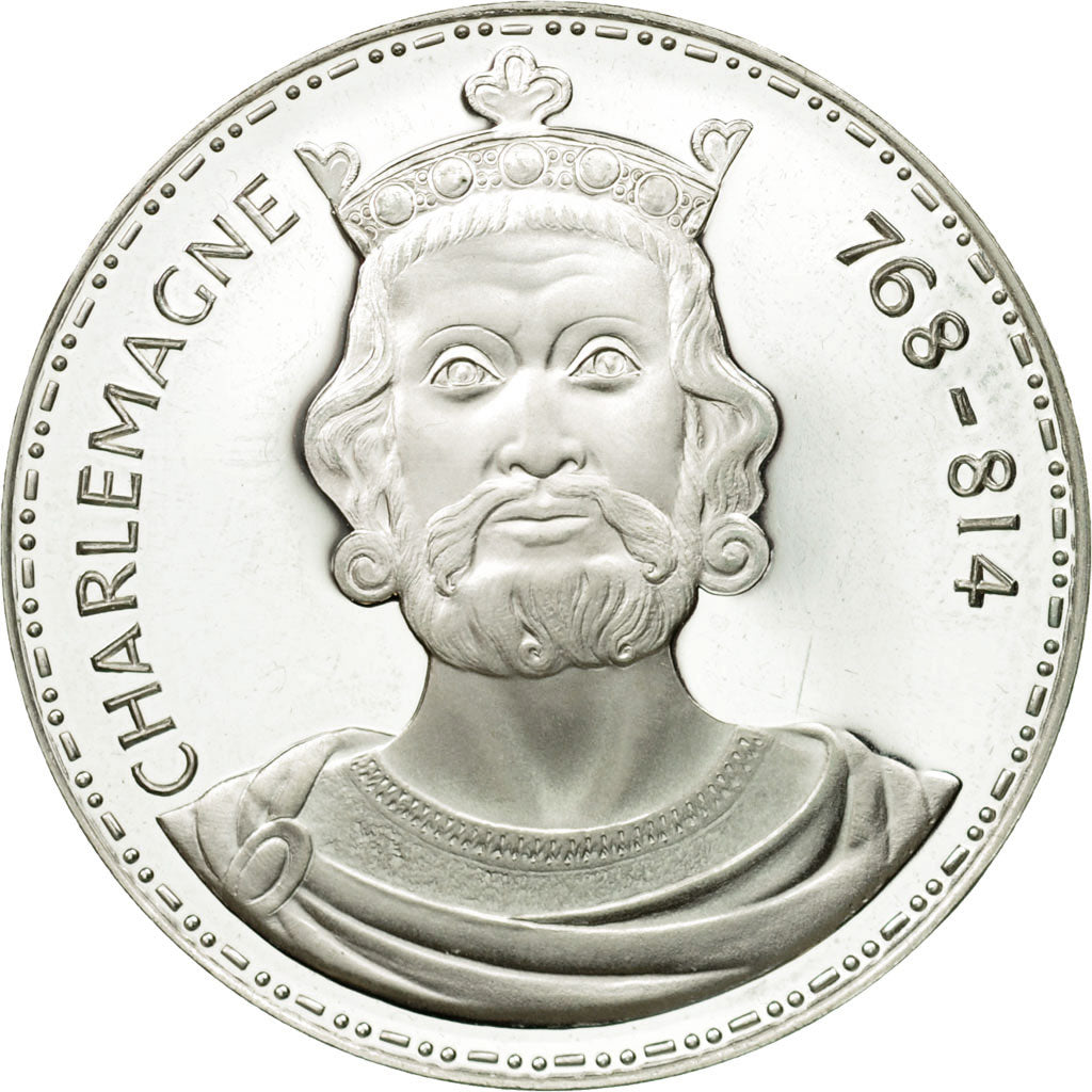 France, Médaille, Les Rois de France, Charlemagne, SPL, Argent