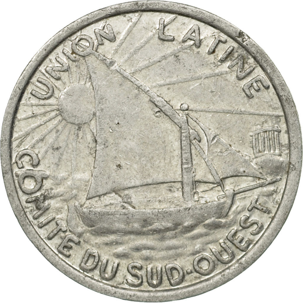 Francia, Token, Union Latine, Comité du Sud-Ouest, 10 Centimes, Toulouse, 1927