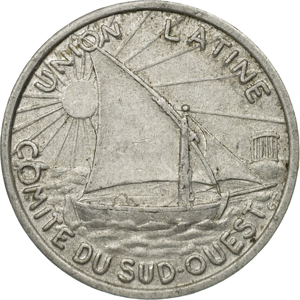 Francia, Token, Union Latine, Comité du Sud-Ouest, 10 Centimes, Toulouse, 1927