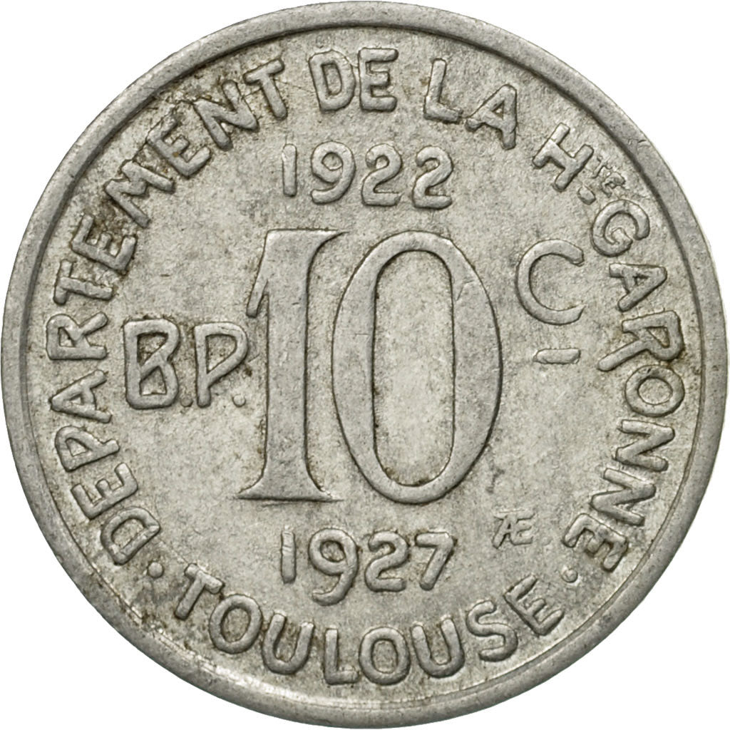 Francia, Token, Union Latine, Comité du Sud-Ouest, 10 Centimes, Toulouse, 1927