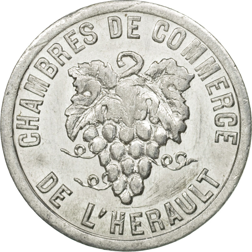 Francia, Token, Nécessité, 5 Centimes Chambre de Commerce de l'Hérault, SPL-