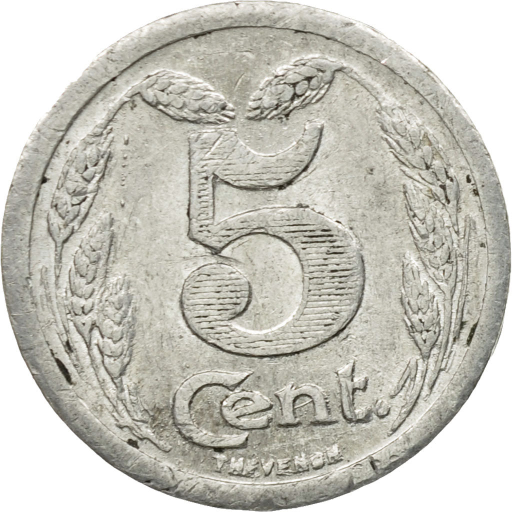 Francia, Token, Nécessité, 5 Centimes Chambre de Commerce d'Evreux, 1921, BB+