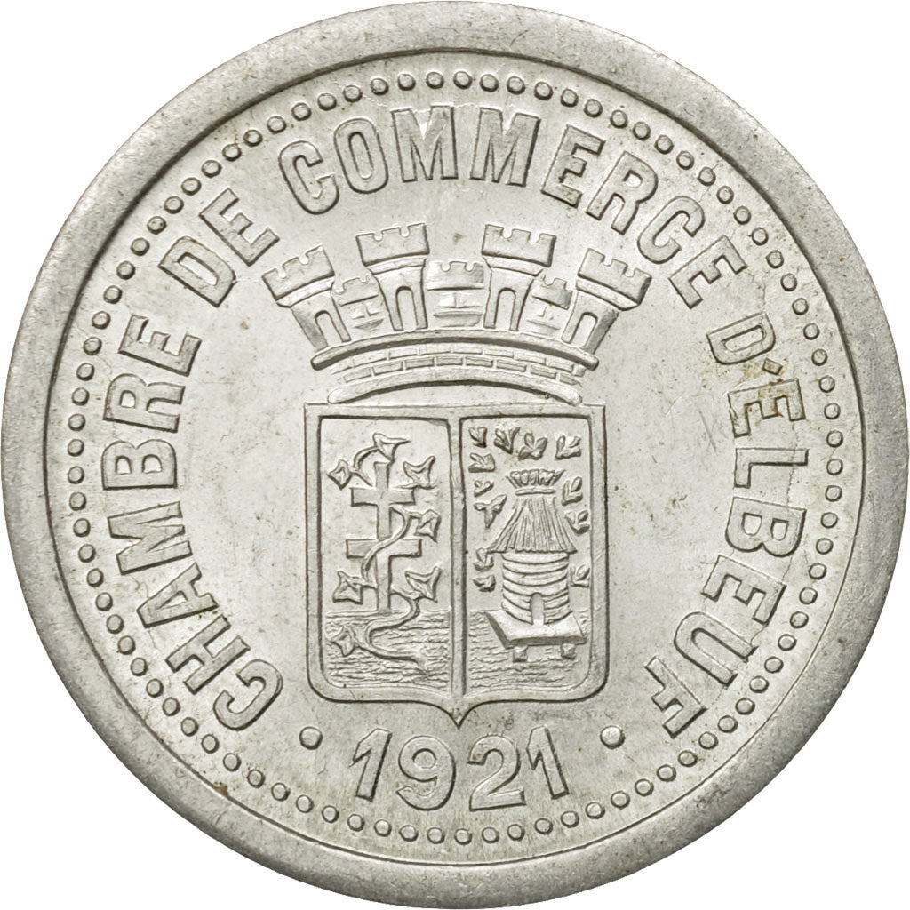 France, Token, Nécessité, 10 Centimes Chambre de Commerce d'Elbeuf, 1921