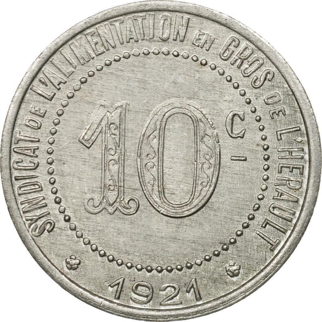 Francia, Token, 10 Centimes, Syndicat de l'Alimentation en Gros de l'Hérault