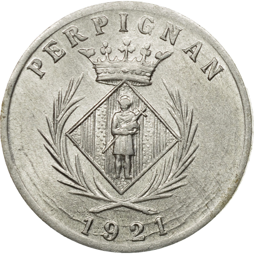 Francia, Token, 5 Centimes Chambre Syndicale des Commerçants de Perpignan