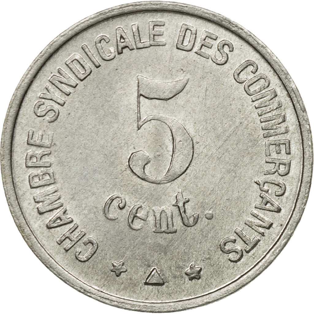 Francia, Token, 5 Centimes Chambre Syndicale des Commerçants de Perpignan
