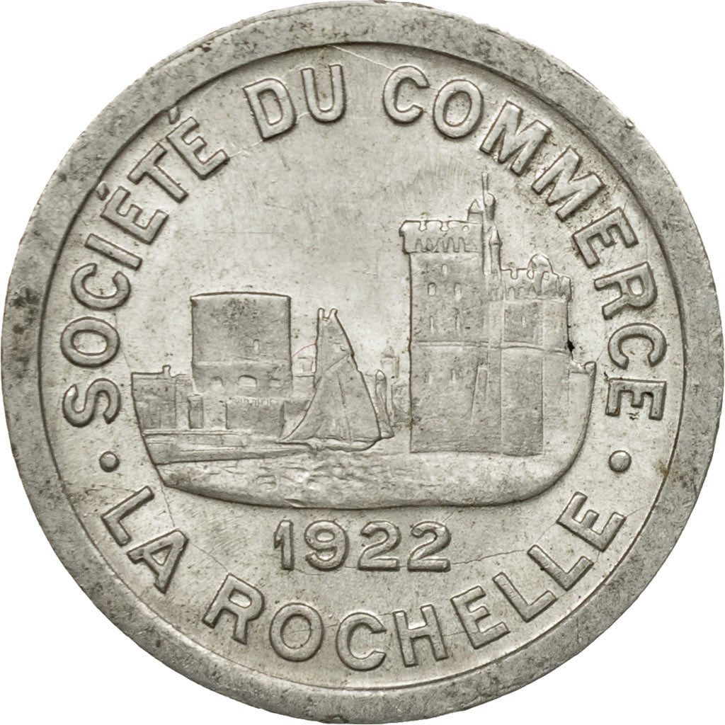 France, Token, 10 Centimes, Société du Commerce de la Rochelle, 1922