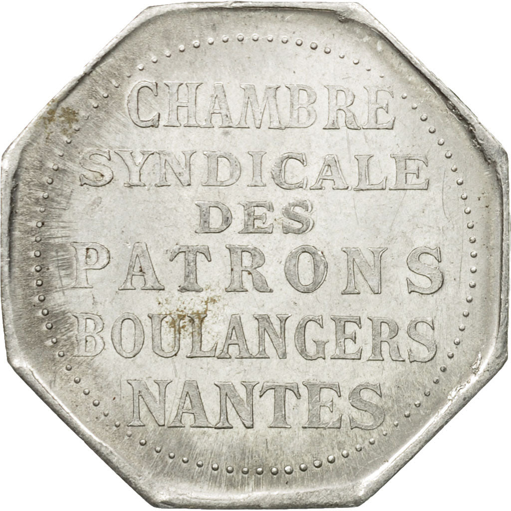 Francia, Token, Chambre Syndicale des Patrons Boulangers, 1/4 Décime, Nantes