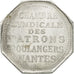 Francia, Token, Chambre Syndicale des Patrons Boulangers, 1/4 Décime, Nantes