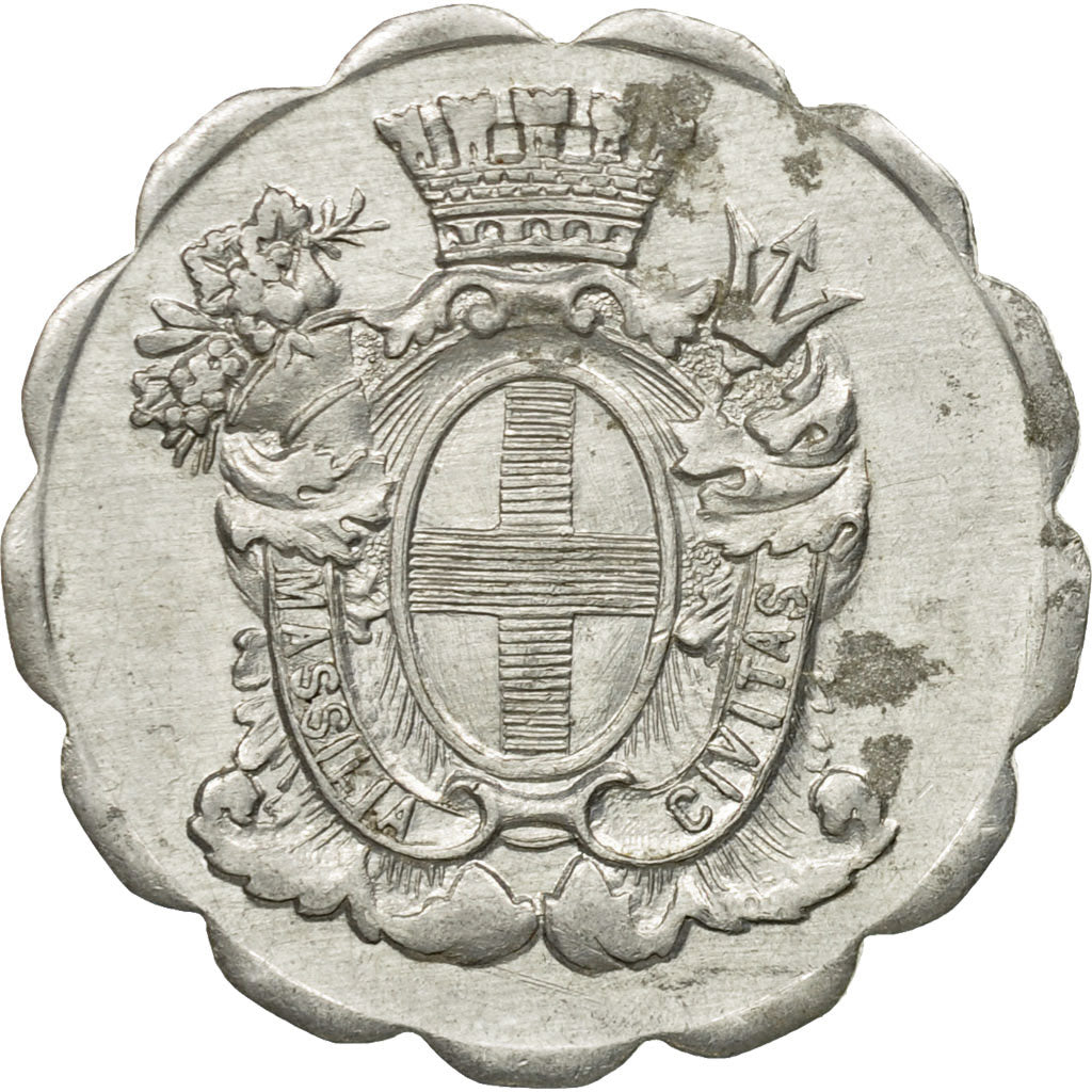 France, Token, 15 Centimes Tramway Marseille, AU(50-53), Aluminium