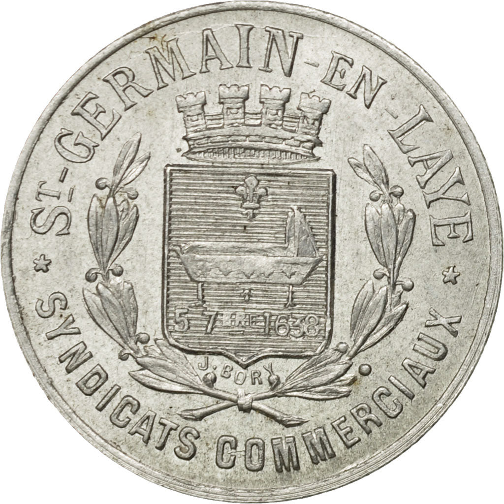 France, Token, 10 Centimes, Union du Commerce, Saint-Germain-en-Laye, 1918
